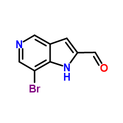 7-Bromo-1H-pyrrolo[3,2-c]pyridine-2-carbaldehyde Structure