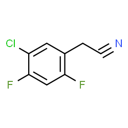 2-(5-氯-2,4-二氟苯基)乙腈结构式