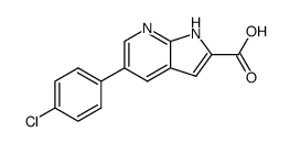 5-(4-chlorophenyl)-1H-pyrrolo[2,3-b]pyridine-2-carboxylic acid Structure