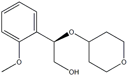 (R)-2-(2-甲氧基苯基)-2-((四氢-2H-吡喃-4-基)氧基)乙醇结构式