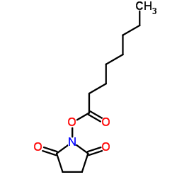 1-(Octanoyloxy)-2,5-pyrrolidinedione Structure