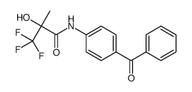 (2S)-N-(4-benzoylphenyl)-3,3,3-trifluoro-2-hydroxy-2-methylpropanamide结构式