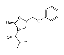 3-Isobutyryl-5-phenoxymethyl-2-oxazolidinone Structure