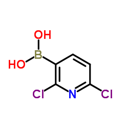 (2,6-Dichloro-3-pyridinyl)boronic acid Structure