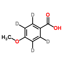 4-Methoxy(2H4)benzoic acid结构式