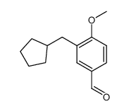 3-cyclopentylmethyl-4-methoxybenzaldehyde结构式