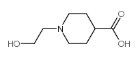 1-(2-羟基乙基)哌啶-4-羧酸结构式