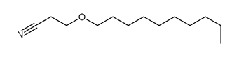 3-(decyloxy)propiononitrile structure
