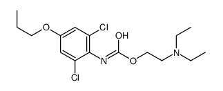 2-(diethylamino)ethyl N-(2,6-dichloro-4-propoxyphenyl)carbamate结构式