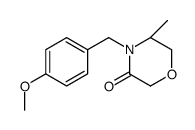 (5S)-4-[(4-methoxyphenyl)methyl]-5-methylmorpholin-3-one结构式