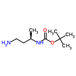tert-Butyl-(4-aminobutan-2-yl)carbamat Structure