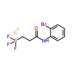 potassium (3-((2-bromophenyl)amino)-3-oxopropyl)trifluoroborate Structure
