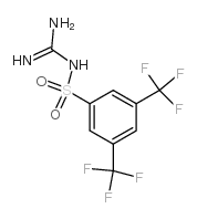 3,5-bis(trifluoromethyl)benzenesulfonyl guanidine Structure