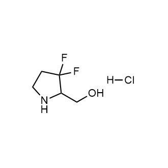 (3,3-Difluoropyrrolidin-2-yl)methanol hydrochloride Structure