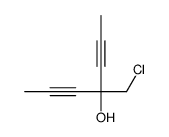 4-(chloromethyl)hepta-2,5-diyn-4-ol结构式