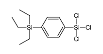 trichloro-(4-triethylsilylphenyl)silane Structure
