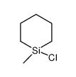 1-Chloro-1-methylsilacyclohexane Structure
