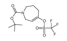 5-(三氟甲基磺酰氧基)-2,3,4,7-四氢-1H-氮杂卓-1-羧酸叔丁酯结构式