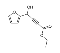 4-furan-2-yl-4-hydroxy-but-2-ynoic acid ethyl ester Structure