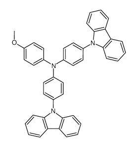 4,4'-di(carbazol-9-yl)-4''-methoxytriphenylamine Structure
