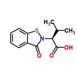 (2S)-3-Methyl-2-(3-oxo-1,2-benzisothiazol-2(3H)-yl)butanoic acid结构式