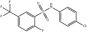 m-Toluenesulfonanilide, 4-chloro-.alpha.,.alpha.,.alpha.,6-tetrafluoro-结构式