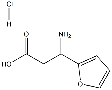 3-氨基-3-(呋喃-2-基)丙酸盐酸盐结构式