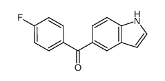(4-Fluoro-phenyl)-(1H-indol-5-yl)-methanone结构式
