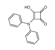 3-Cyclobutene-1,2-dione, 3-(diphenylamino)-4-hydroxy- Structure