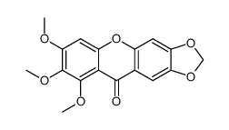 7,8,9-Trimethoxy-10H-1,3-dioxolo[4,5-b]xanthen-10-one Structure