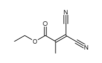 ethyl 3,3-dicyano-2-methylprop-2-enoate结构式