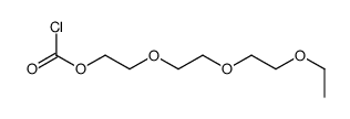 2-[2-(2-ethoxyethoxy)ethoxy]ethyl carbonochloridate Structure