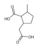 2-Carboxy-3-methyl-1-cyclopentaneacetic acid结构式
