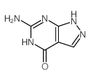 6-氨基-1,5-二氢-4H-吡唑并[3,4-d]嘧啶-4-酮结构式