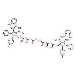 二(2-羟基阿托伐他汀-d5)钙盐结构式
