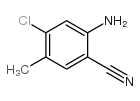 2-AMINO-4-CHLORO-5-METHYL-BENZONITRILE Structure