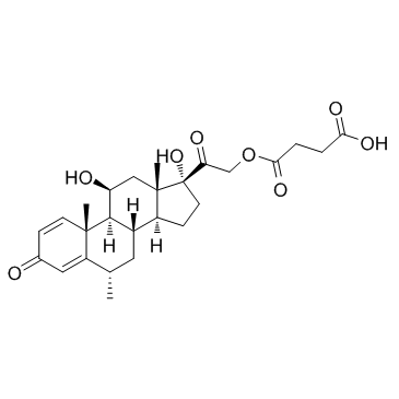 Methylprednisolone succinate structure