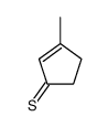 3-Methyl-2-cyclopentene-1-thione Structure