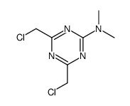 (bis-chloromethyl-[1,3,5]triazin-2-yl)-dimethyl-amine Structure