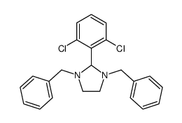 2-(2,6-DICHLOROPHENYL)-1,3-BIS(PHENYLMETHYL)-IMIDAZOLIDINE structure
