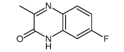 2(1H)-Quinoxalinone,7-fluoro-3-methyl-(9CI)结构式