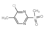 4-氯-5-甲基-2-(甲基磺酰基)嘧啶结构式