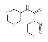 Urea, 1-(m-dithian-5-yl)-3-(2-fluoroethyl)-3-nitroso-结构式