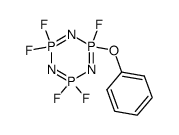 1,3,5,2,4,6-Triazatriphosphorine, 2,2,4,4,6-pentafluoro-2,2,4,4,6,6-hexahydro-6-phenoxy- Structure
