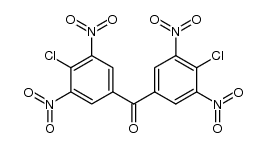 bis(4-chloro-3,5-dinitrophenyl)methanone结构式