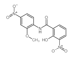 Benzamide, 2-hydroxy-N- (2-methoxy-4-nitrophenyl)-3-nitro- picture