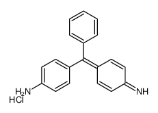 4-[(4-iminocyclohexa-2,5-dien-1-ylidene)benzyl]aniline monohydrochloride结构式