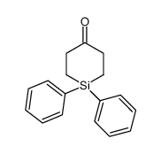 1,1-diphenylsilinan-4-one结构式