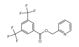 3,5-bis(trifluoromethyl)benzoic acid 2-pyridinylmethyl ester Structure