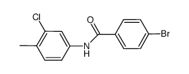 4-Bromo-N-(3-chloro-4-methylphenyl)benzamide结构式